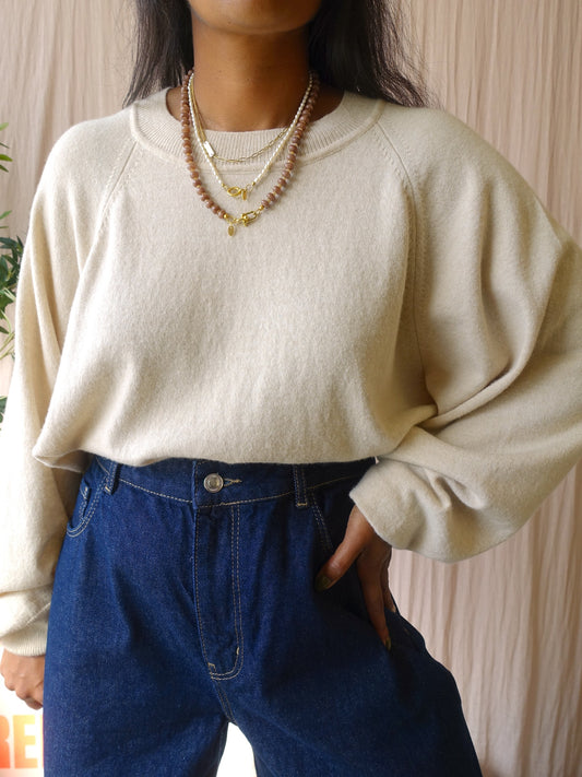 Alchemist koralia cashmereblend knit oatmeal ecru