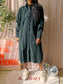 COS relaxed fit midi corduroy jurk forest