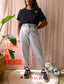 The North Face cropped backprint tee zwart