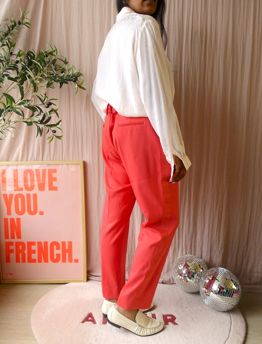 Calvin Klein feminine mid waist pantalon coral paradise