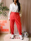 Calvin Klein feminine mid waist pantalon coral paradise
