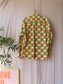 Chenaski retro flower poplin cotton shirt