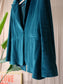 Circolo 1901 classic velvet blazer petrol