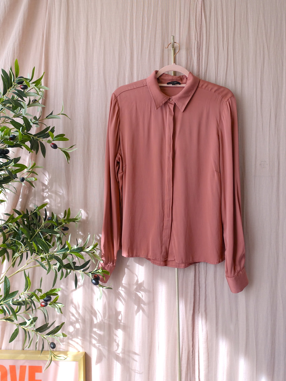 Claudia Sträter timeless silk blouse antique rose