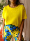 Claudia Sträter cottonmix tee bright yellow