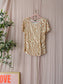 Claudia Sträter asymmetric top butter yellow / caramel