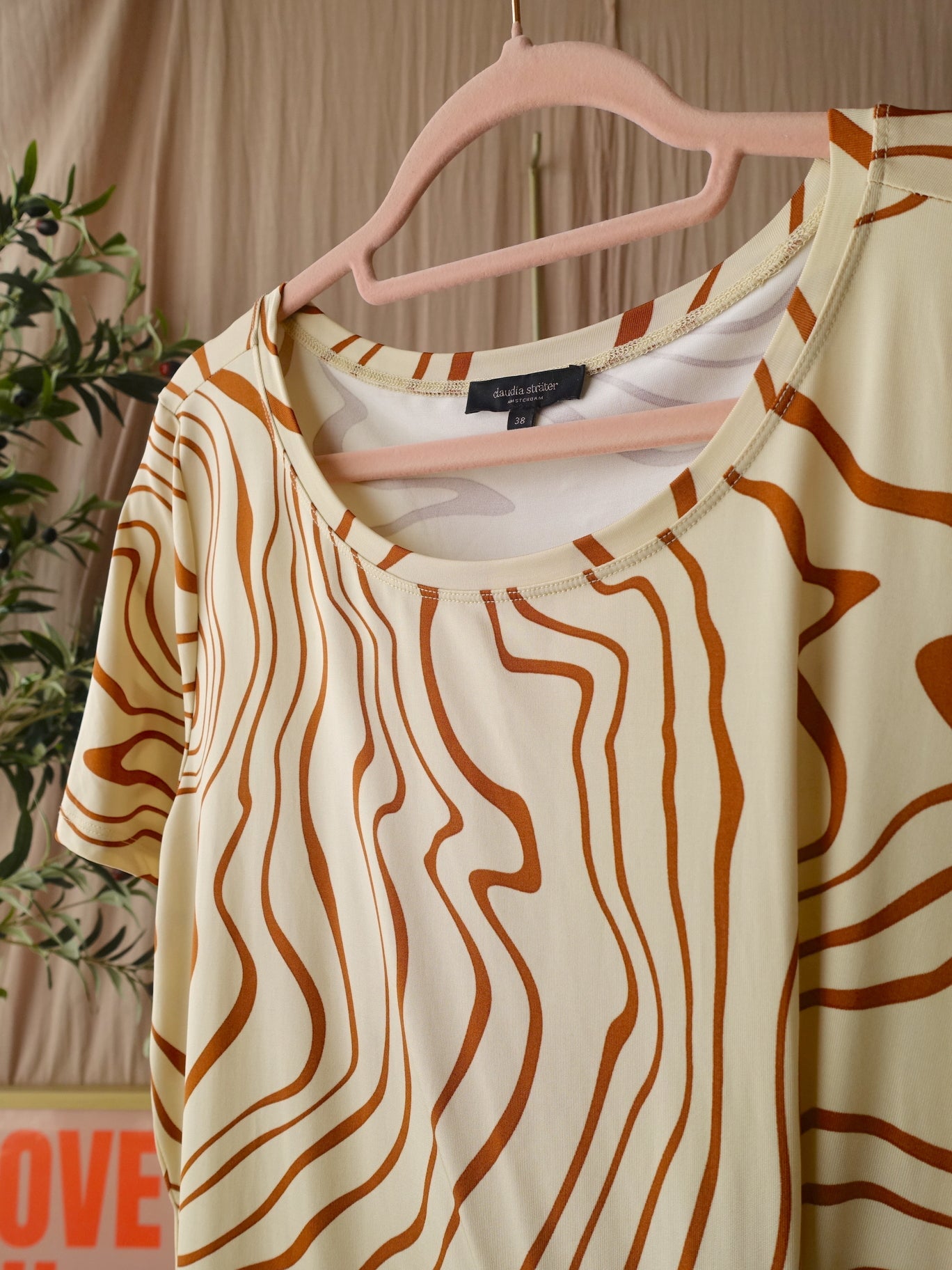 Claudia Sträter asymmetric top butter yellow / caramel