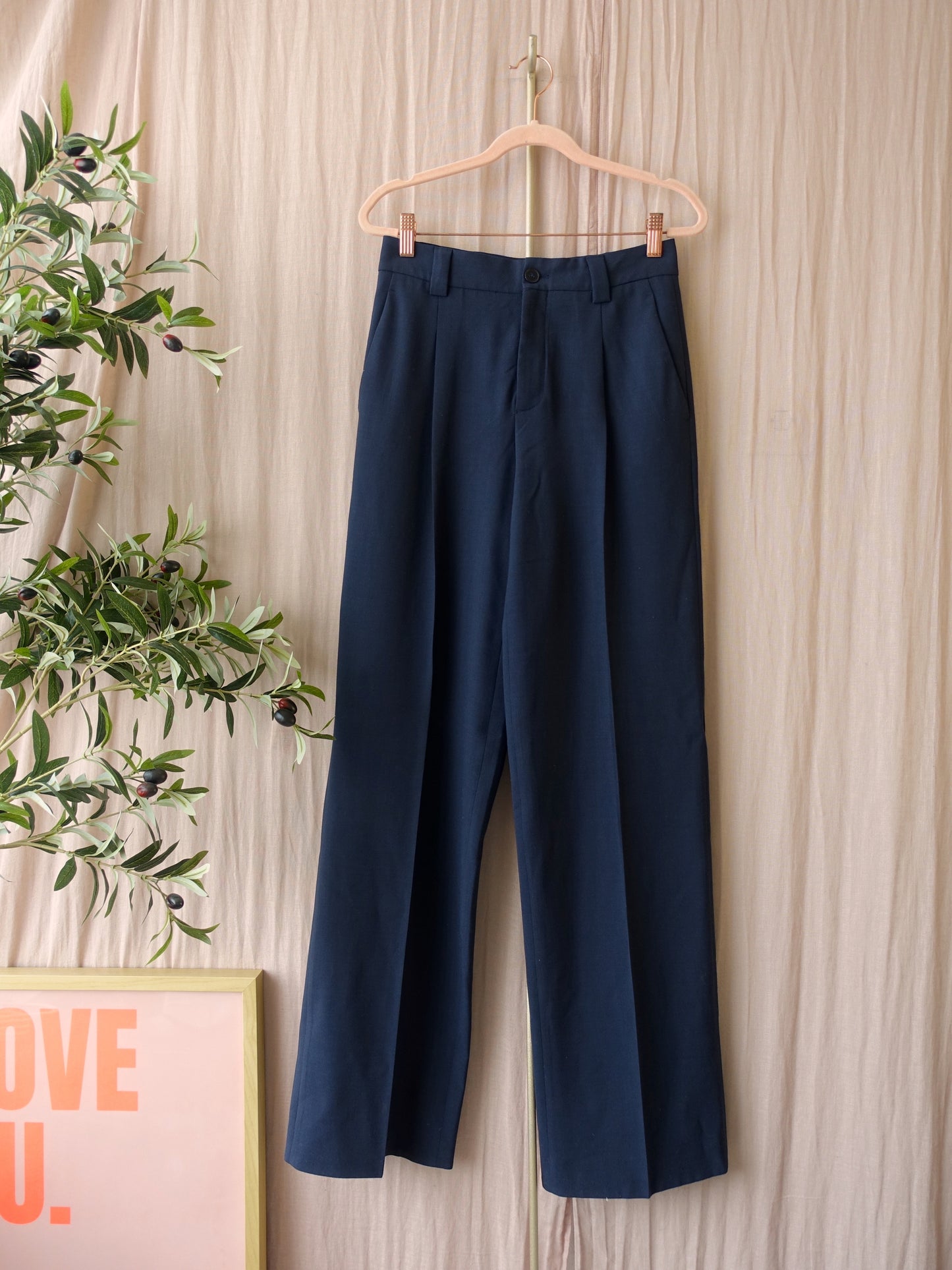 Closed wide leg pants wendlyn midnight blue