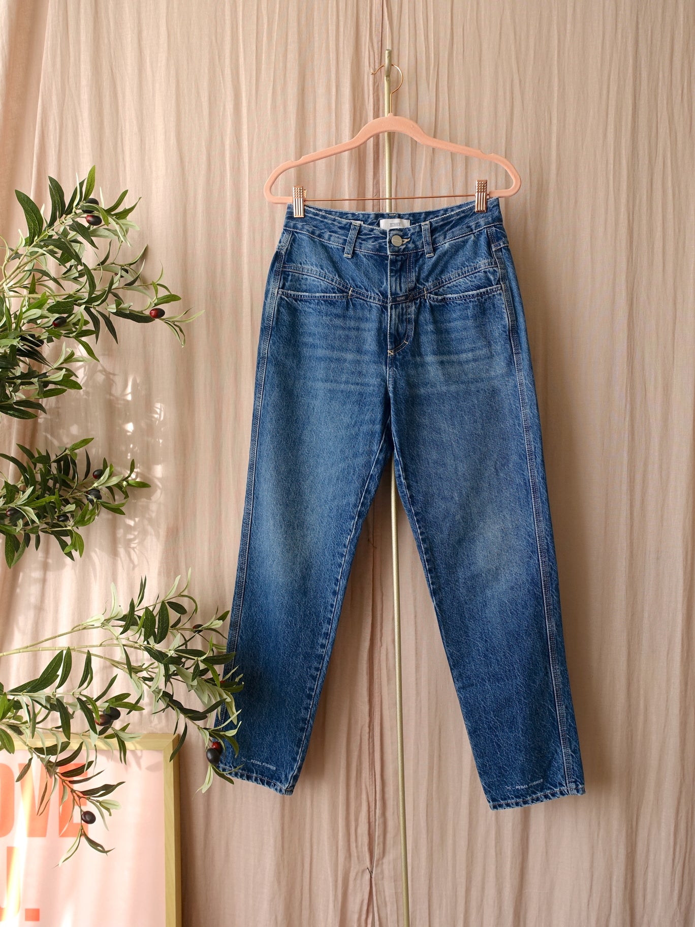 Closed Pedal Pusher high waist jeans dark indigo
