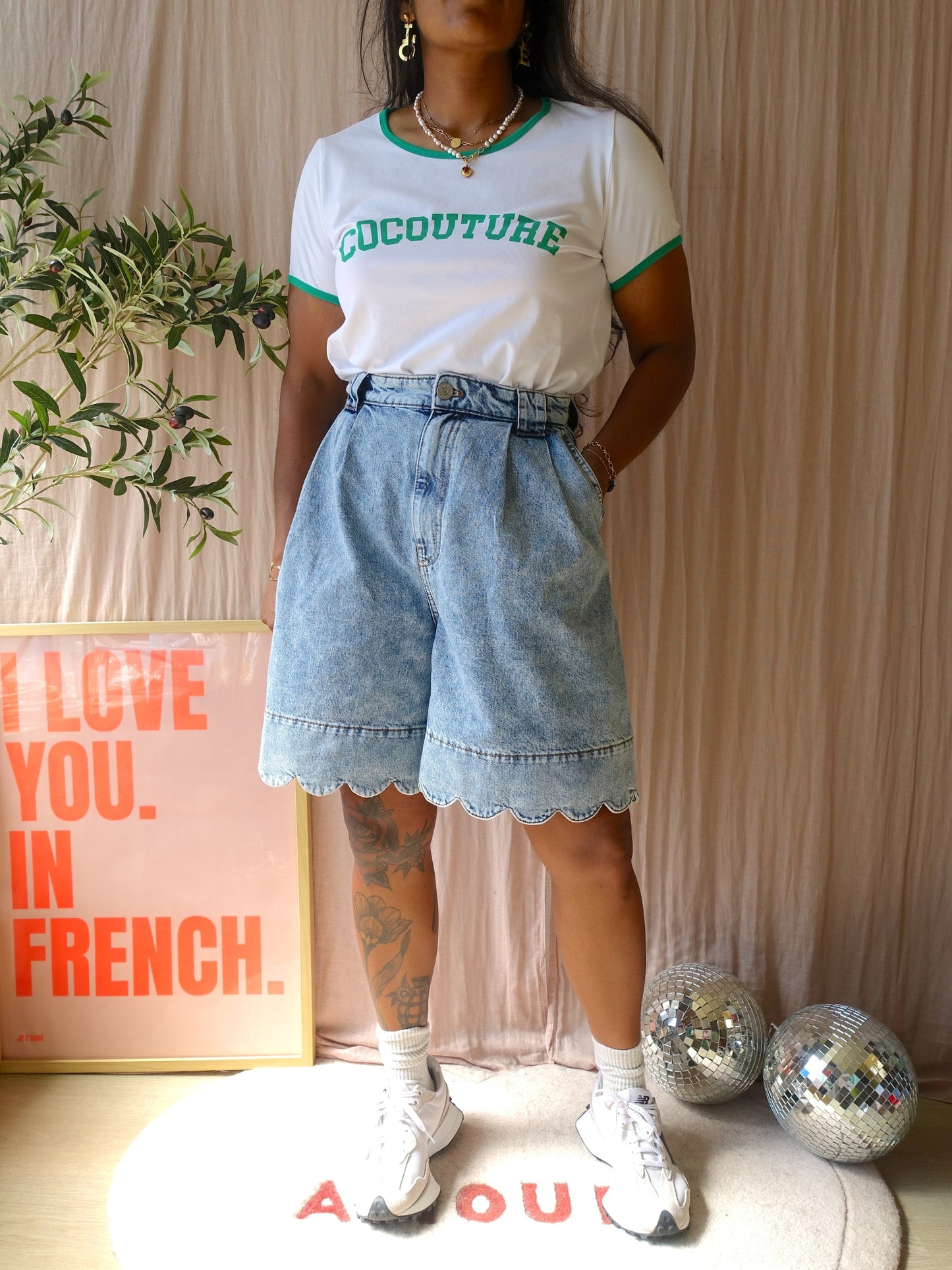 Co'Couture retro look flashy tee wit