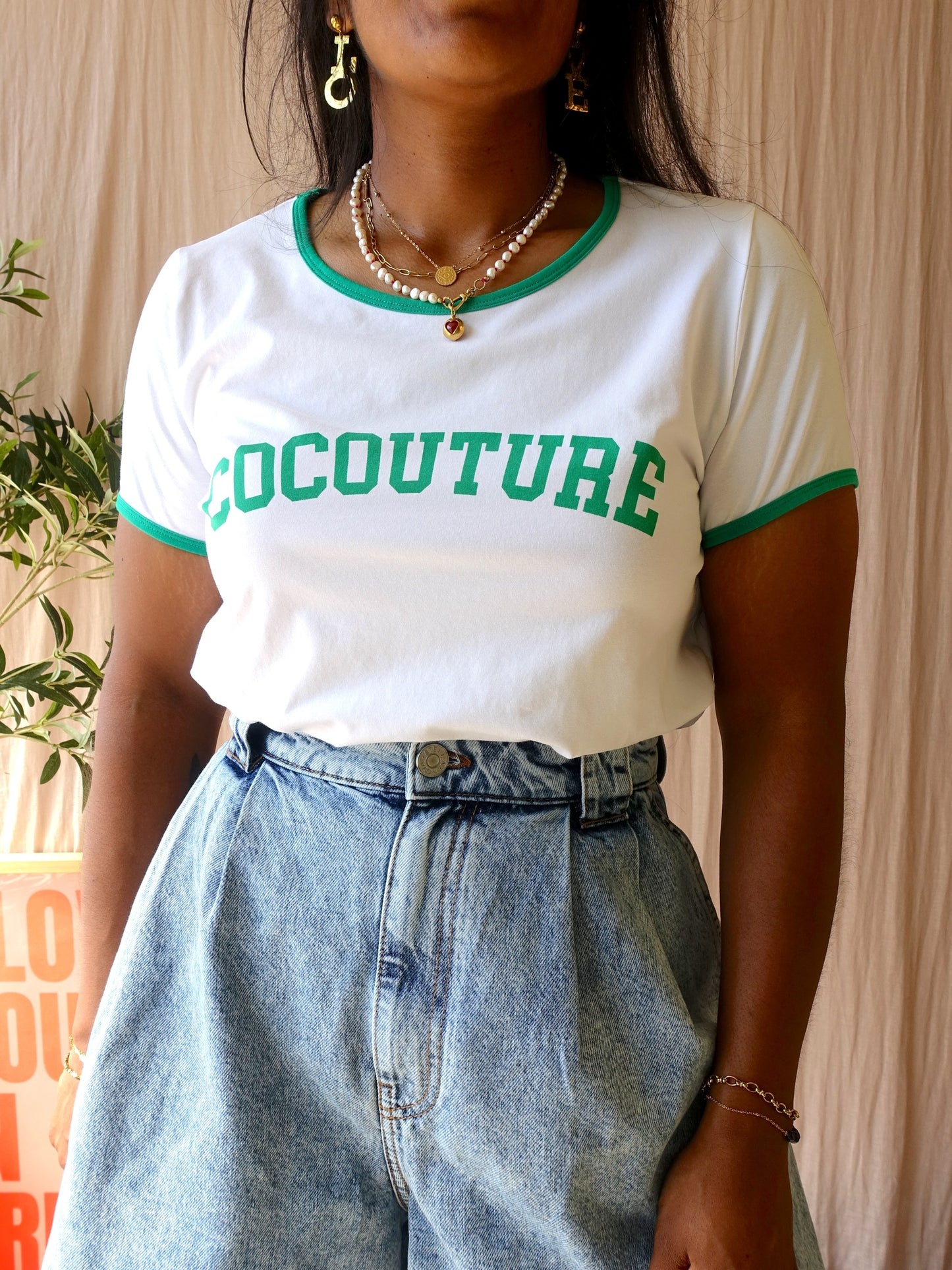 Co'Couture retro look flashy tee wit