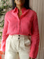 Luisa Cerano ramie shirt calypso coral