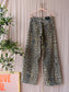 Co'Couture leocc leopard wide leg jeans