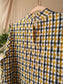 Co'couture seersucker checkered top charlotte