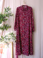 Colourful Rebel leopard maxi jurk bordeaux