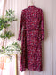 Colourful Rebel leopard maxi jurk bordeaux