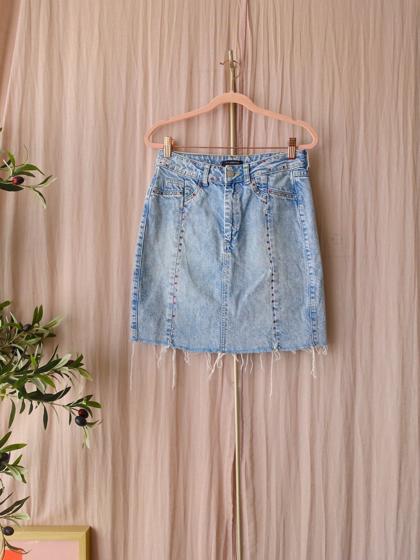 Colourful Rebel high waist non stretch denim rok