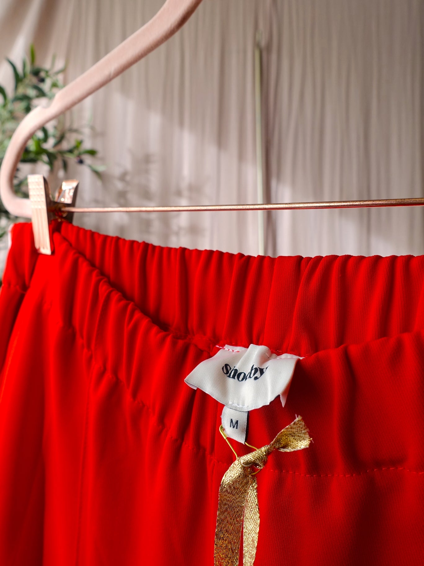 Shoeby wide leg pants side stripe rood