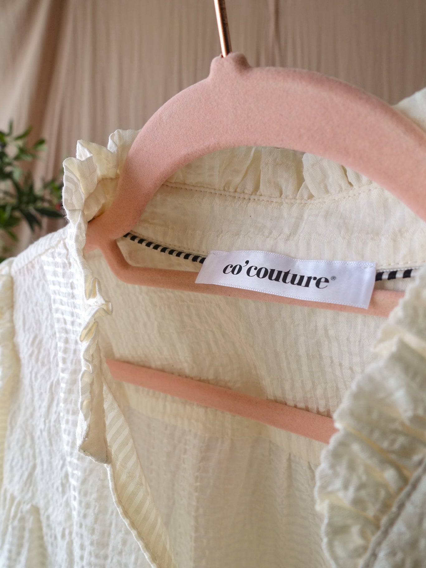 Co'Couture cassandra structured blouse ecru