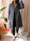 Creenstone classy mohair coat antraciet