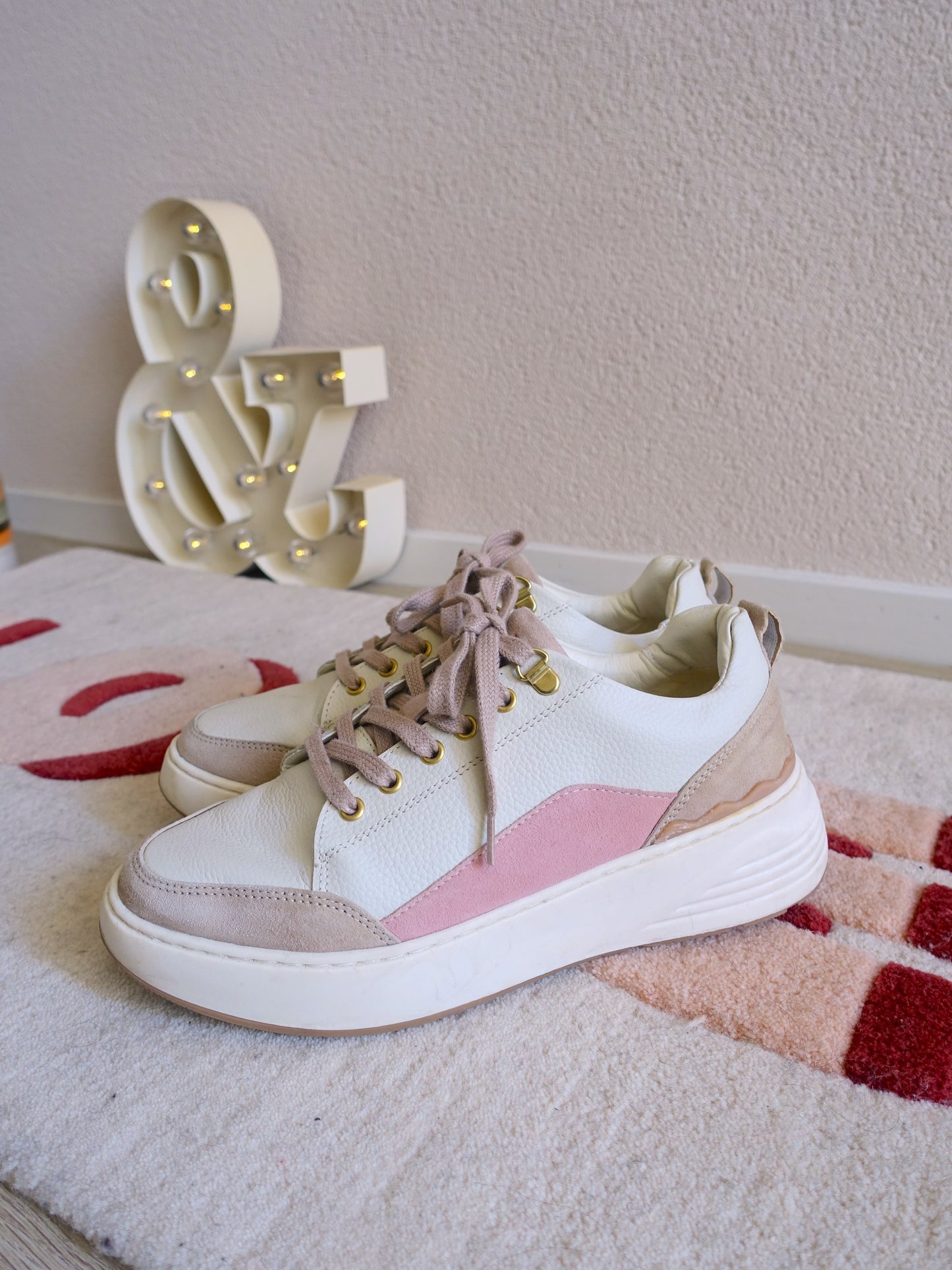 Cycleur De Luxe 727 denia sneakers wit / ecru / blush