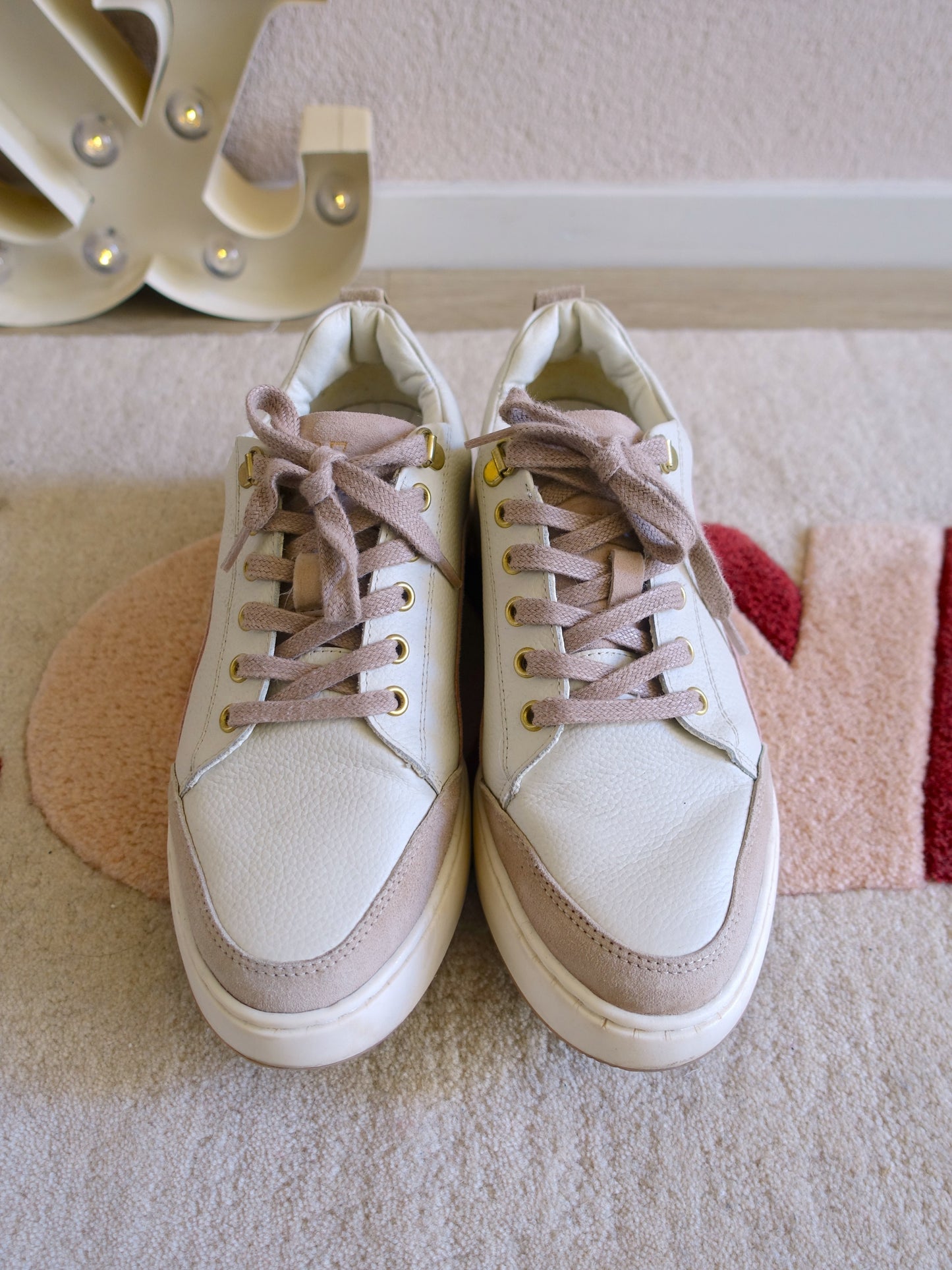 Cycleur De Luxe 727 denia sneakers wit / ecru / blush