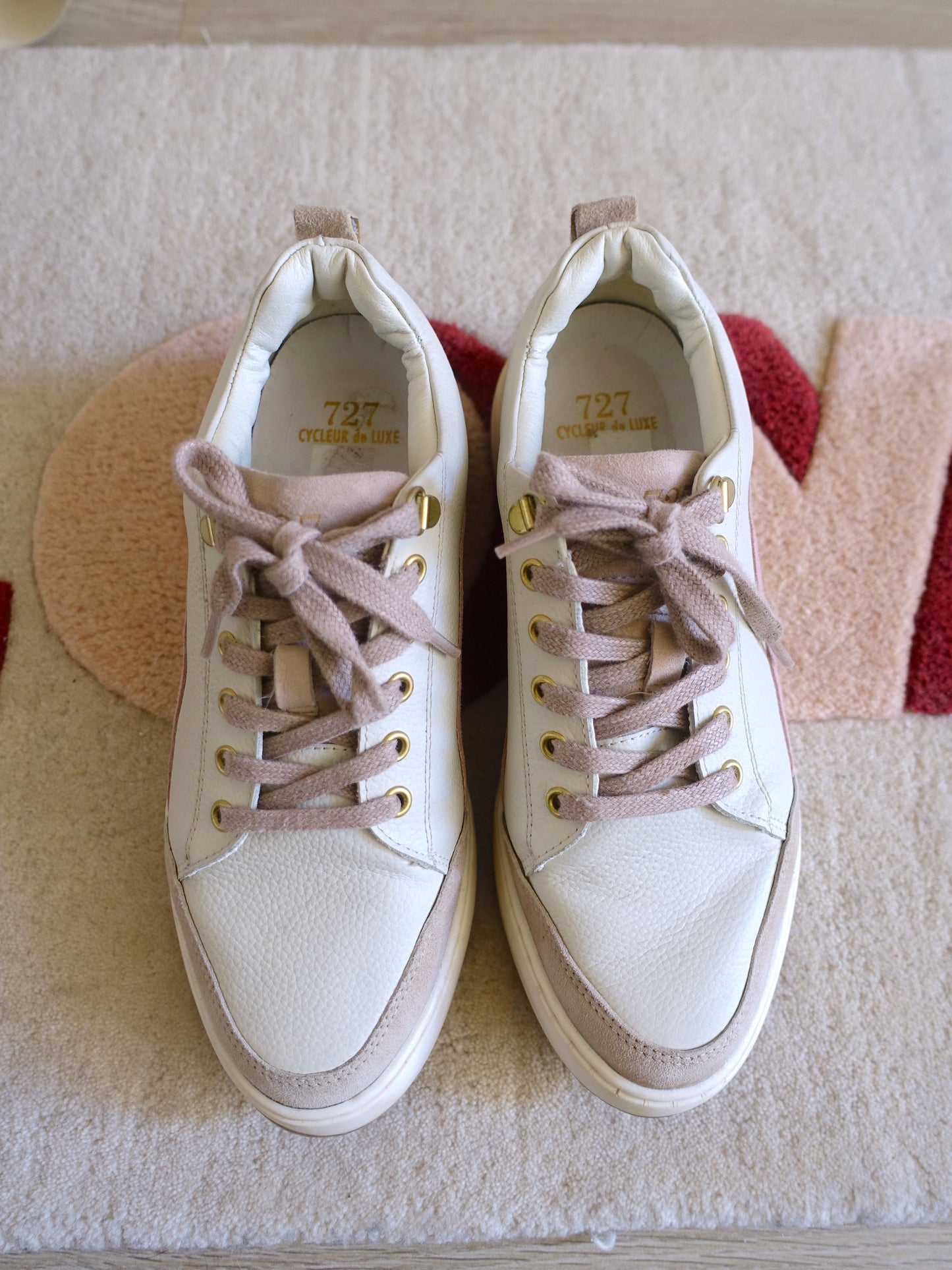 Cycleur De Luxe 727 denia sneakers wit / ecru / blush