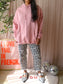 Heren - Drôle de Monsieur NFPM slogan hoodie peony