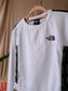 The North Face cropped mesh sweater wit / zwart