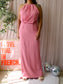 Samsøe Samsøe Willow lace back maxi jurk rosa