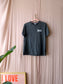 Ganni love club program backprint logo tee ash