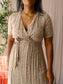 Circle Of Trust happy tree upcycled maxi jurk beige
