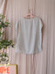 OPUS graphic print top pearl grey