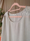 OPUS graphic print top pearl grey