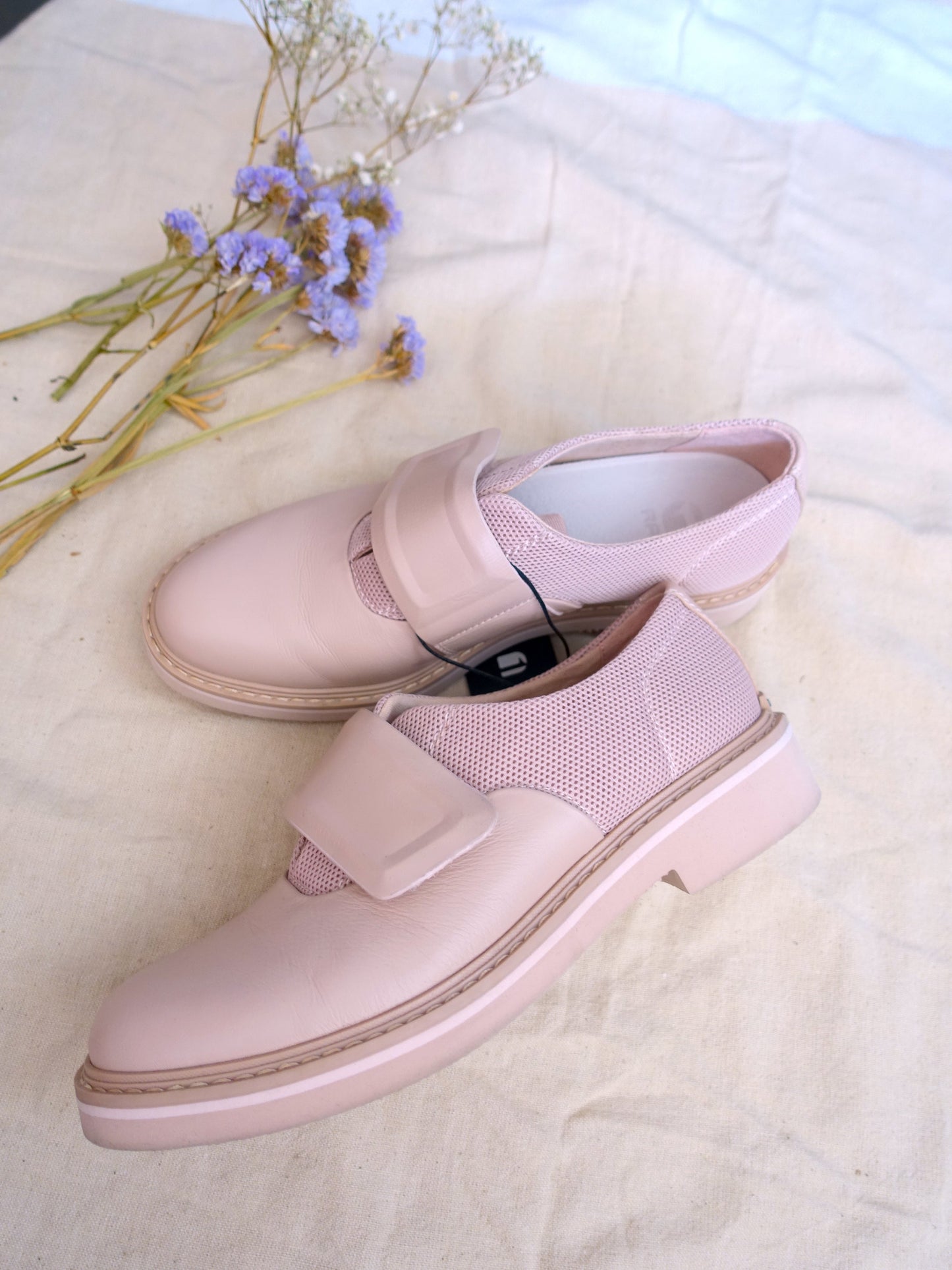 G-star raw core strap mesh leather schoenen powder pink