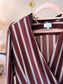 Dante6 maxi striped jurk bordeaux