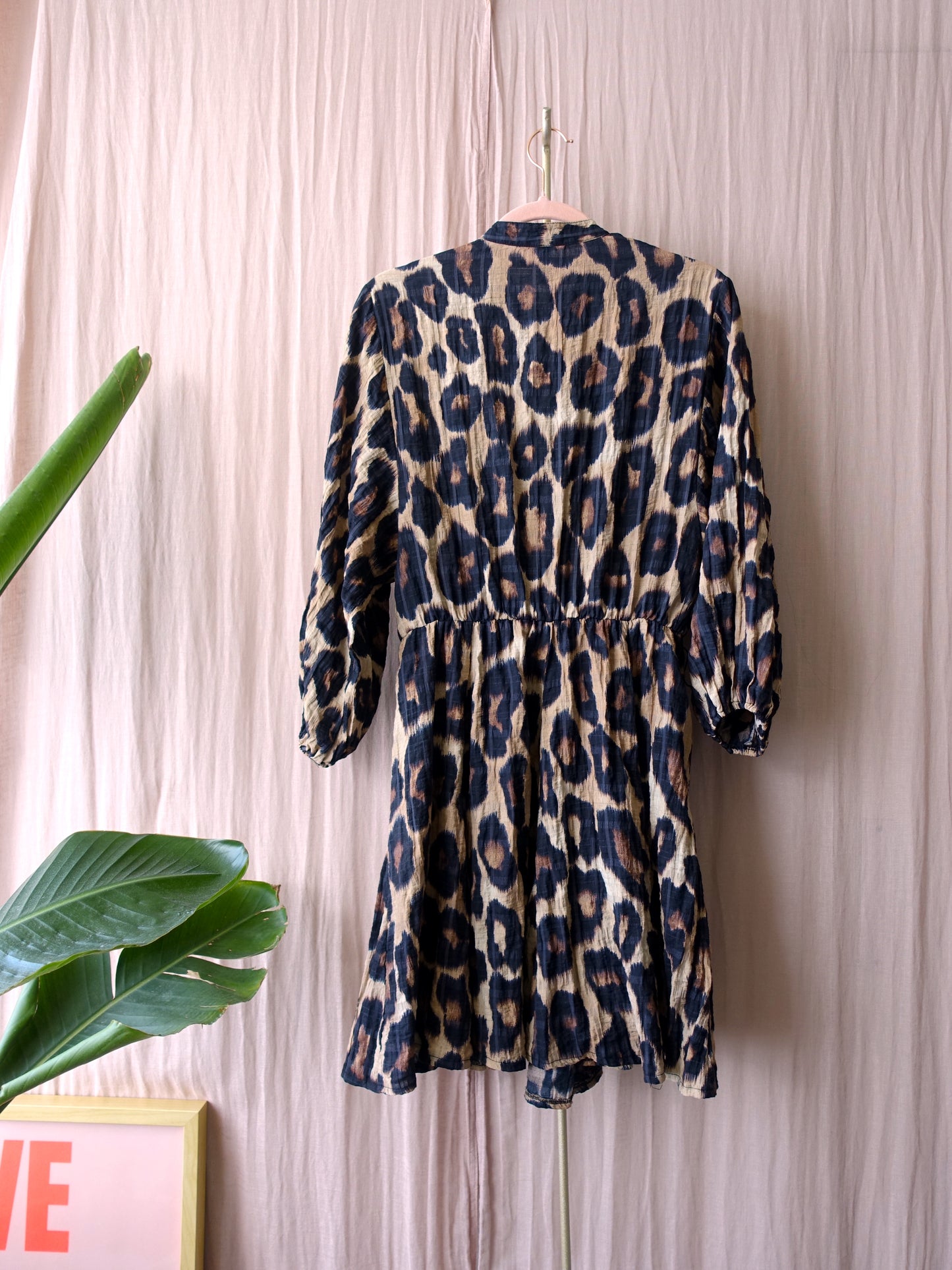 Eksept seersucker leopard jurk
