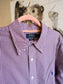 Polo Ralph Lauren gingham shirt bordeaux wine / wit