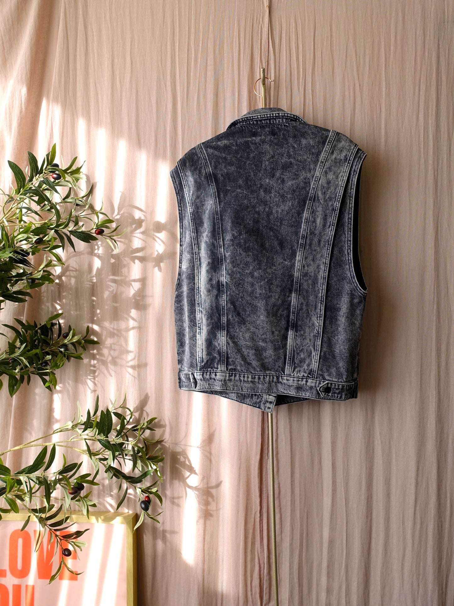 Refined Department denim gilet antraciet