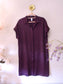 By-Bar midi viscose jurk plum purple