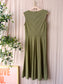 Lauren Ralph Lauren twist front jersey dress army