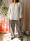 Cotton Club allover broderie top ecru