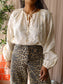 Cotton Club allover broderie top ecru
