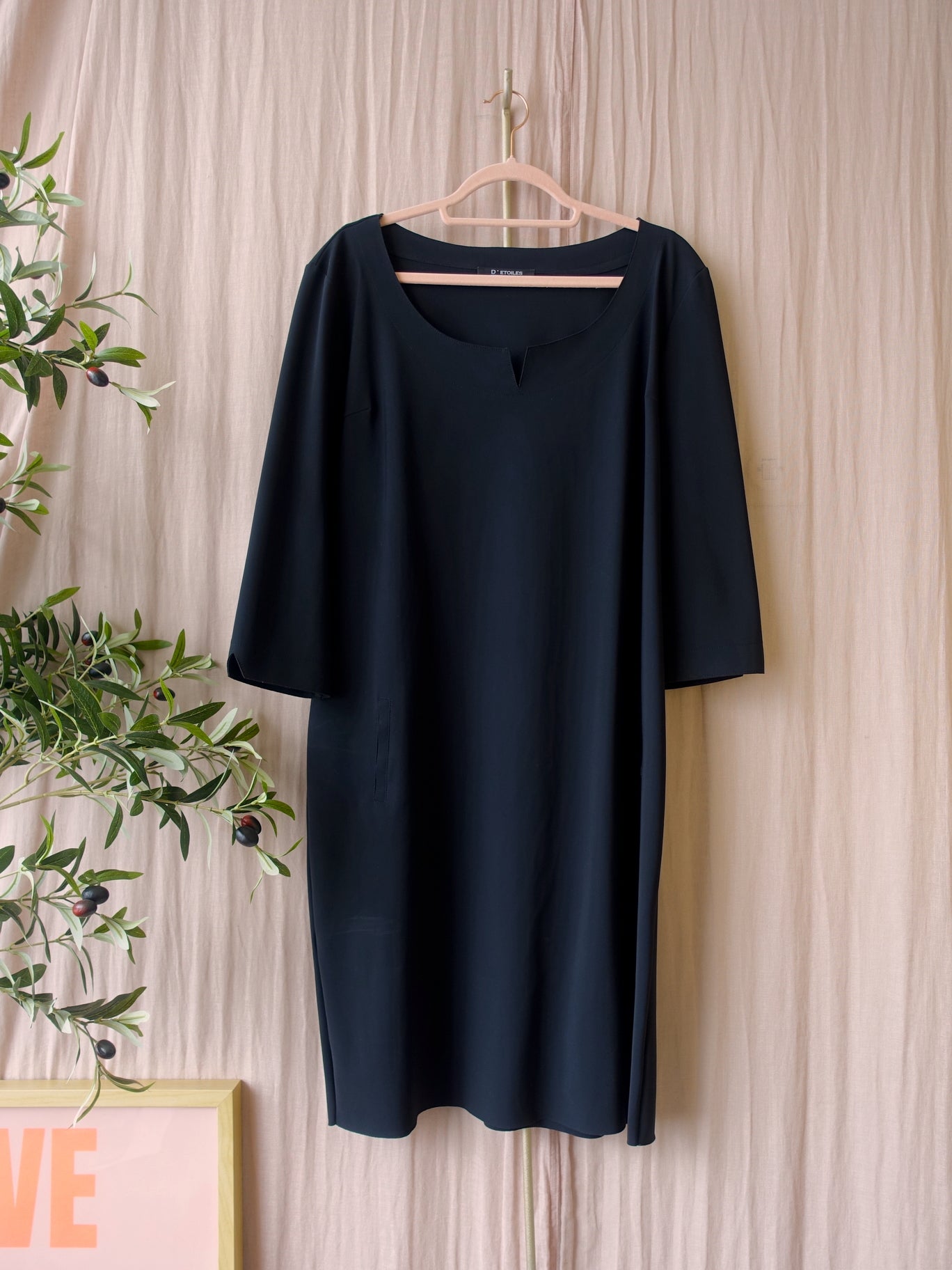 D'etoiles Casiopé Italian travel quality jurk zwart