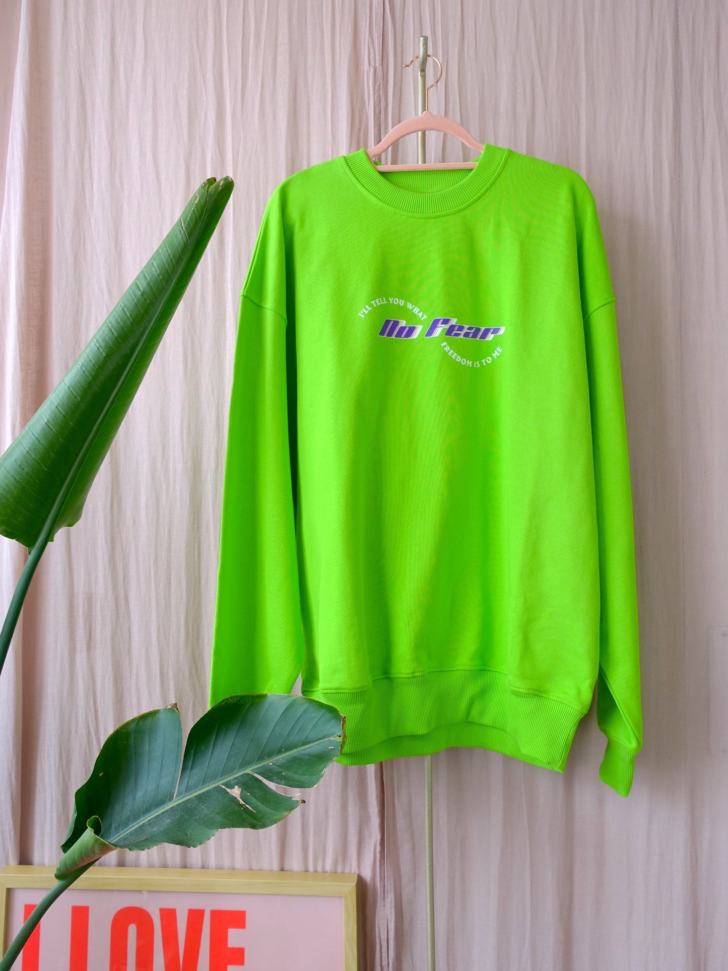 Daily Paper oversized sweater kermit green