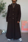 Vintage Damo exclusive wool coat dark chocolate brown