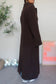 Vintage Damo exclusive wool coat dark chocolate brown