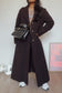 Vintage Damo exclusive wool coat dark chocolate brown