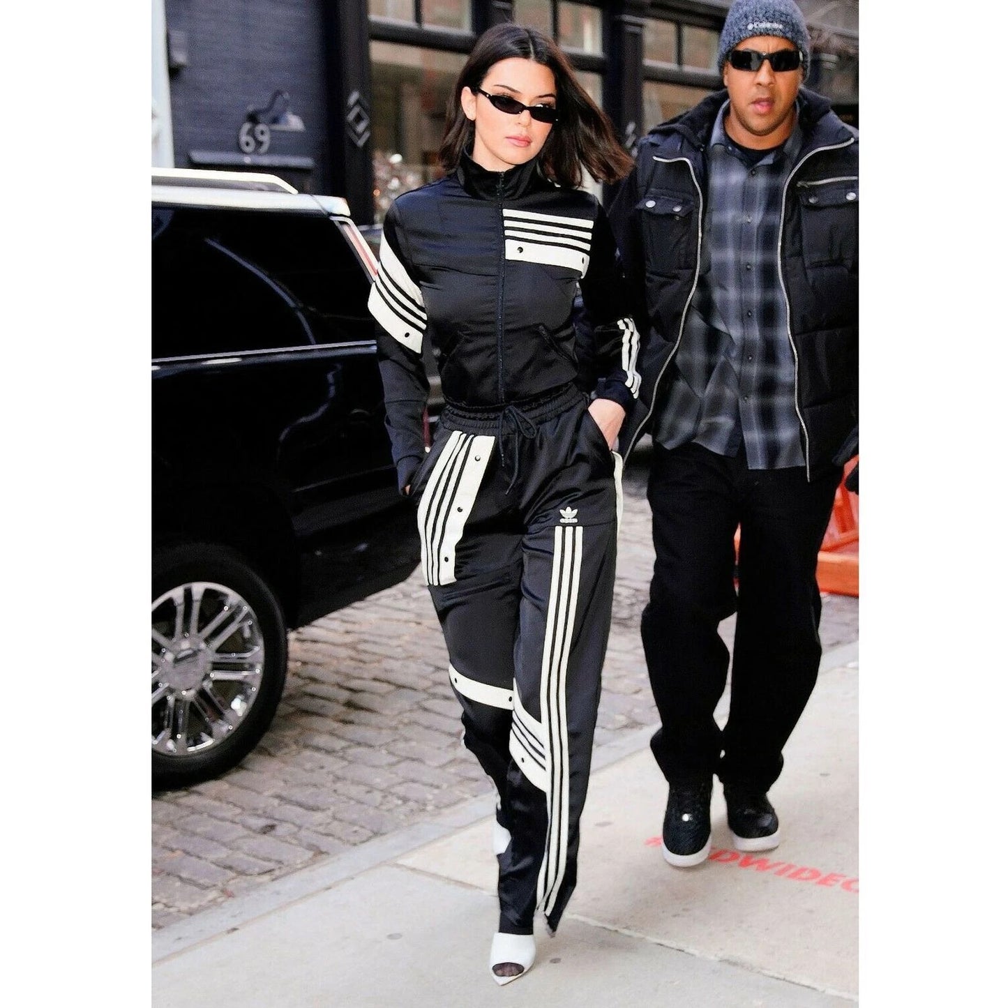 Adidas x D. Cathari limited edition cropped retro Firebird track jacket