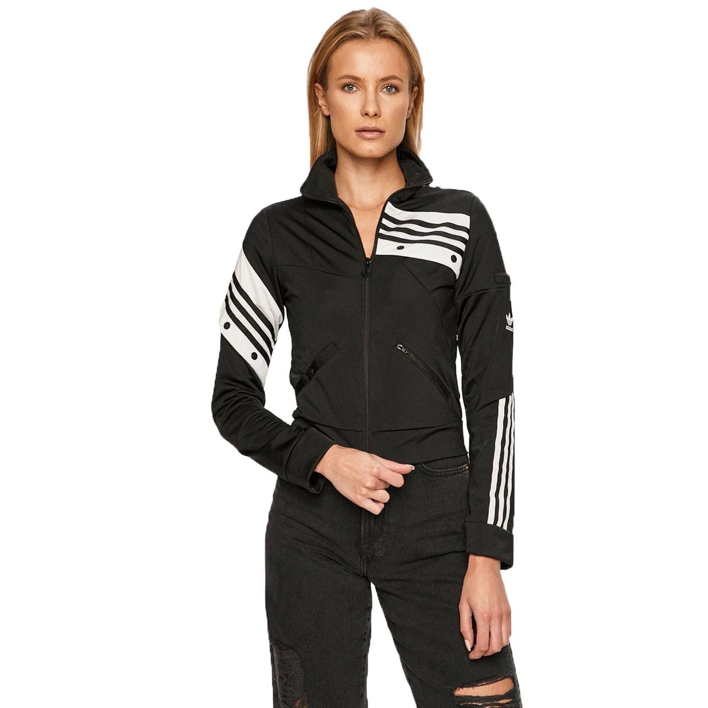 Adidas x D. Cathari limited edition cropped retro Firebird track jacket